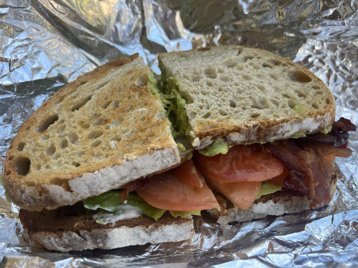 A BALT (Bacon, avocado, lettuce, tomato sandwhich) from The Lunch Box off Camp Bowie in Fort Worth.