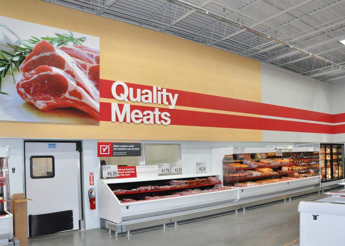 An interior view of a BJ’s Wholesale Club.