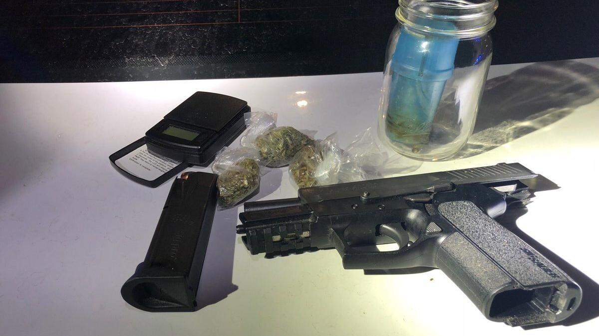 Arlington police seized a gun and marijuana in three arrests stemming from a road rage incident.