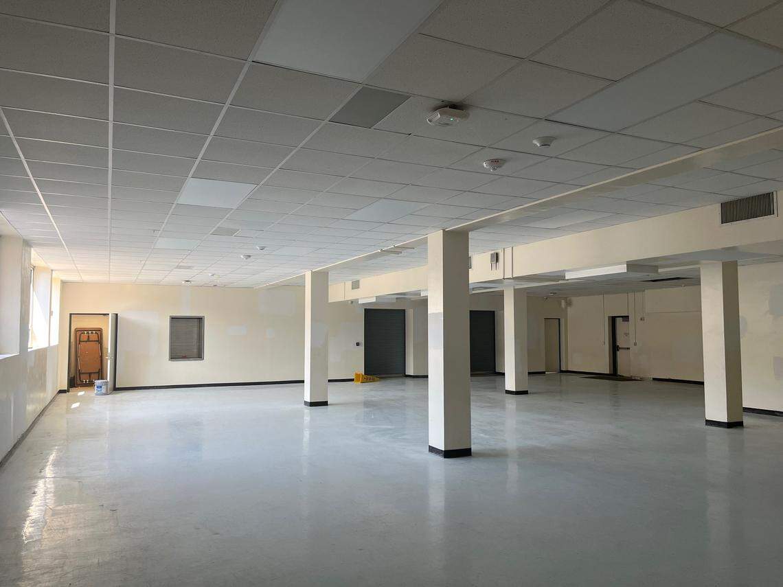 This room in the New Heights Adult High School will be called the Odyssey and will be used as a space for students to congregate, have celebrations and host special activities.