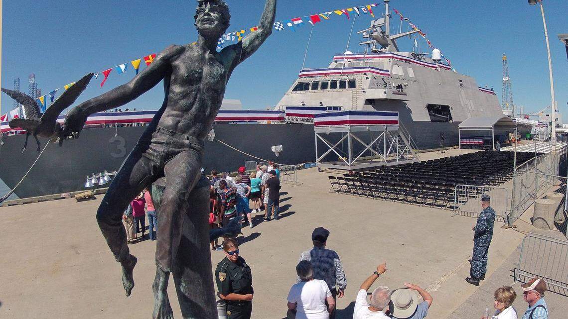 The USS Fort Worth was commissioned in a ceremony in Galveston, Texas, in September 2012.