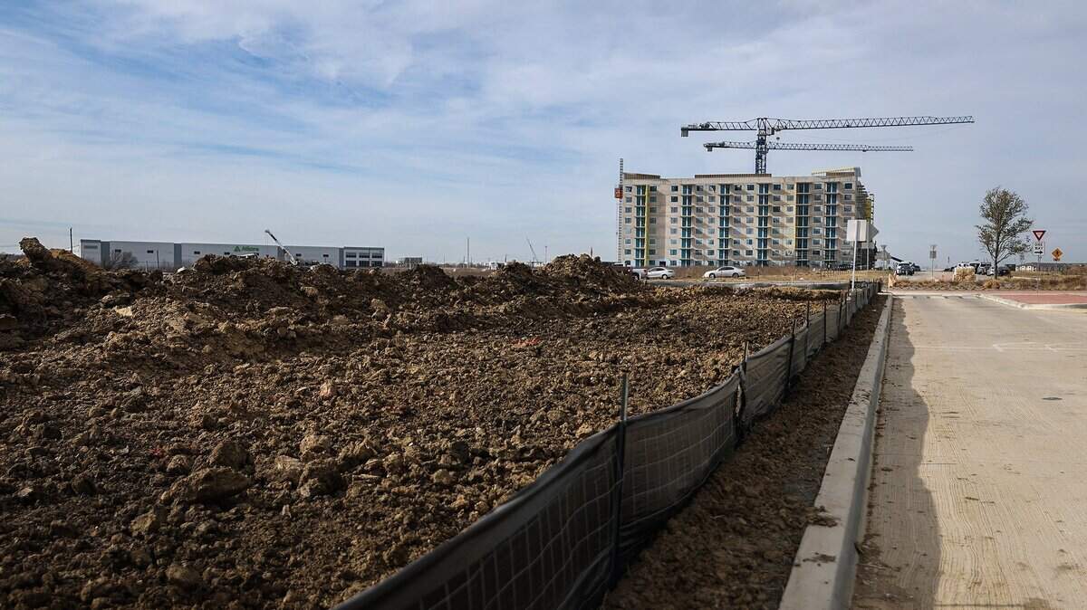 Construction on Resia North City apartments, right, continues on Wednesday, Jan. 7, 2025. Ground will be broken on two additional apartment complexes in the North City development this year.