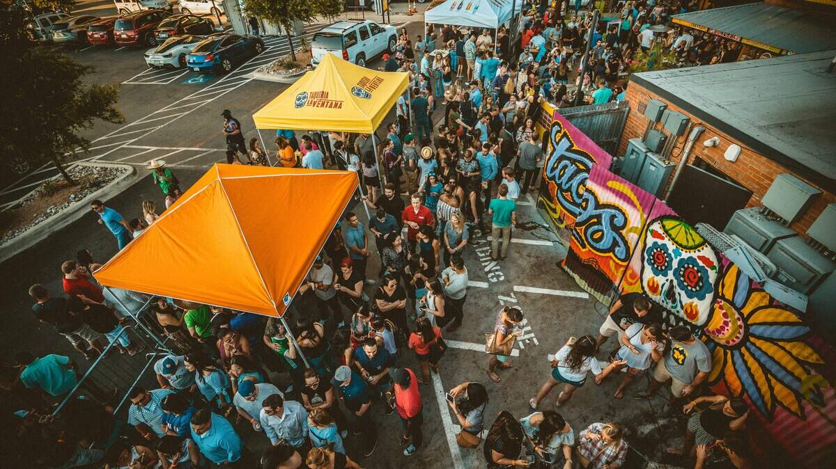 The scene at a previous Cinco de Mayo party at Taqueria La Ventana in Dallas. Expect more of the same this year.