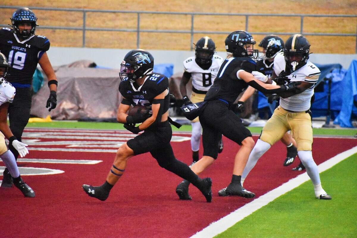 Byron Nelson running back Tucker James scores a touchdown in the first quarter of Thursday’s game against Fossil Ridge at Northwest ISD Stadium in Justin.