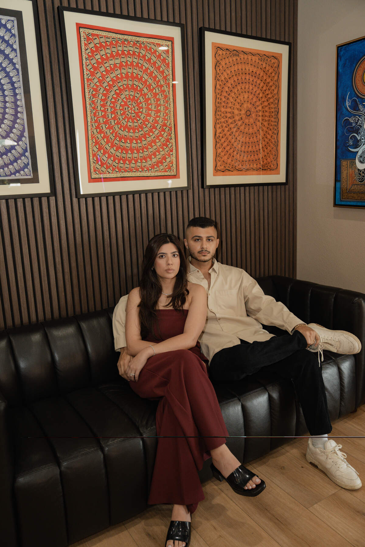 Aashna Bharwani and Aatif Merchant are the owners of Art Algebra. The couple recently got married in the midst of opening the art studio.