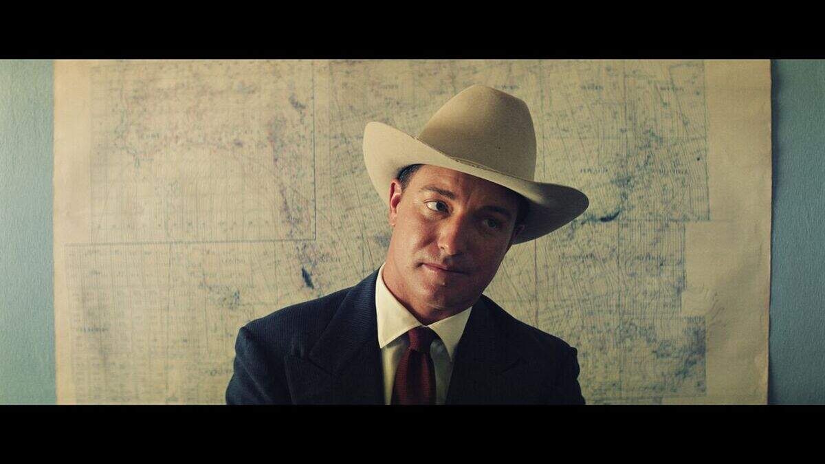 Lane Garrison plays Fort Worth roustabout-turned-oil millionaire Jim McNeely in “Iron Orchard.”