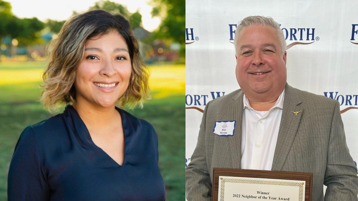 Jeanette Martinez (left) and Rick Herring (right) are squaring off in the June 10 runoff for the District 11 seat on the Fort Worth City Council.