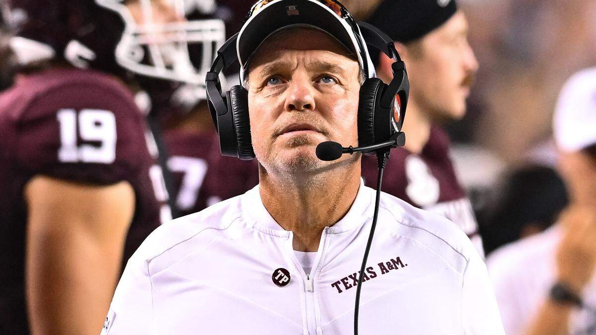 Texas A&M Aggies head coach Jimbo Fisher looks on during the third quarter of a Sept. 2 game at Kyle Field in College Station. (Maria Lysaker-USA TODAY Sports)
