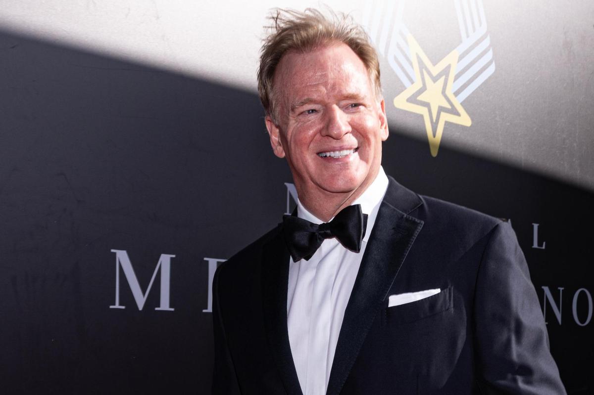Roger Goodell, the National Football League Commissioner, arrives on the red carpet for the National Medal of Honor Museum Grand Opening Celebration in the Arlington Entertainment District on Saturday, March 22, 2025.