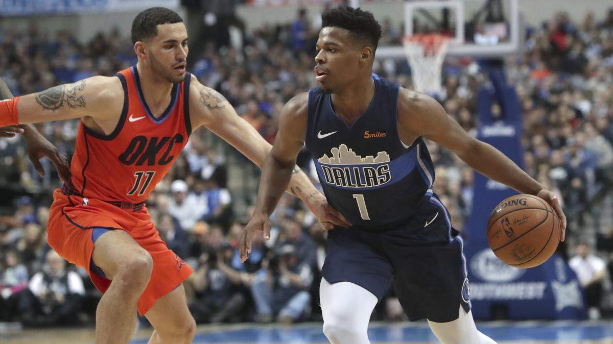 The Mavericks used the ninth overall pick in 2017 on Dennis Smith Jr. According to an ESPN report, the Mavs are now looking to unload the second-year guard.