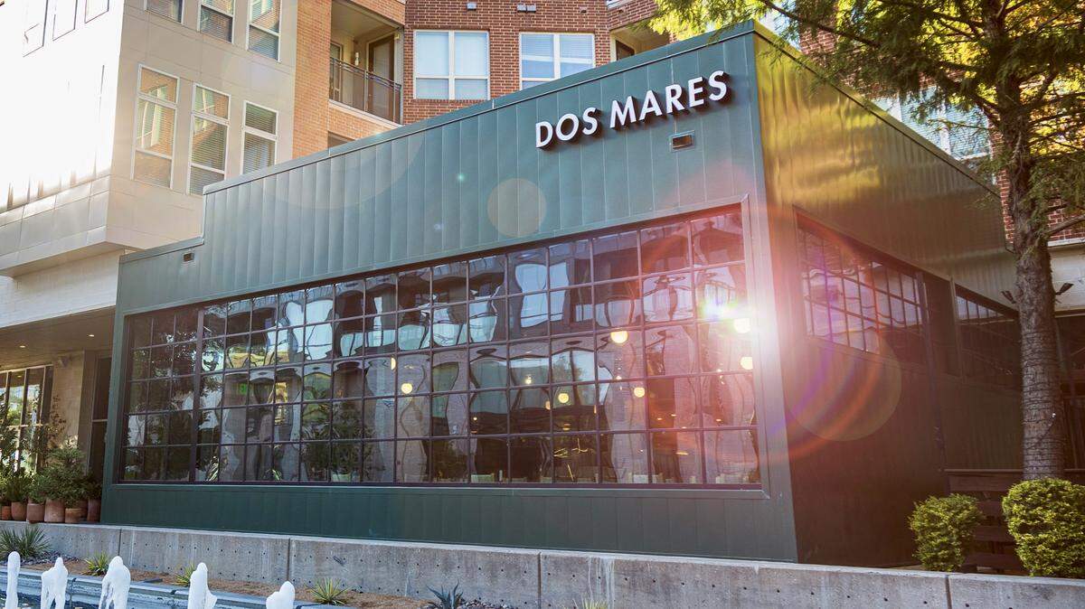 Dos Mares restaurant is new in Museum Place, seen Oct. 21, 2025 on West Seventh Street in Fort Worth, Texas.