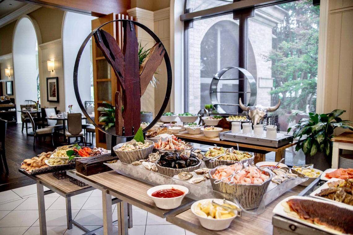 The Four Seasons Resort brunch is served in the hotel’s LAW Restaurant.