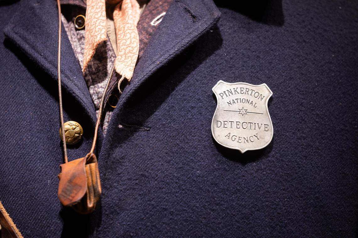 A costume for Thomas displayed for the 1883 exhibit at the National Cowgirl Museum & Hall of Fame in Fort Worth.