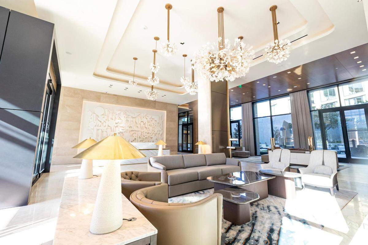 The lobby of The Crescent Hotel in Fort Worth on Thursday, Nov. 2, 2023.