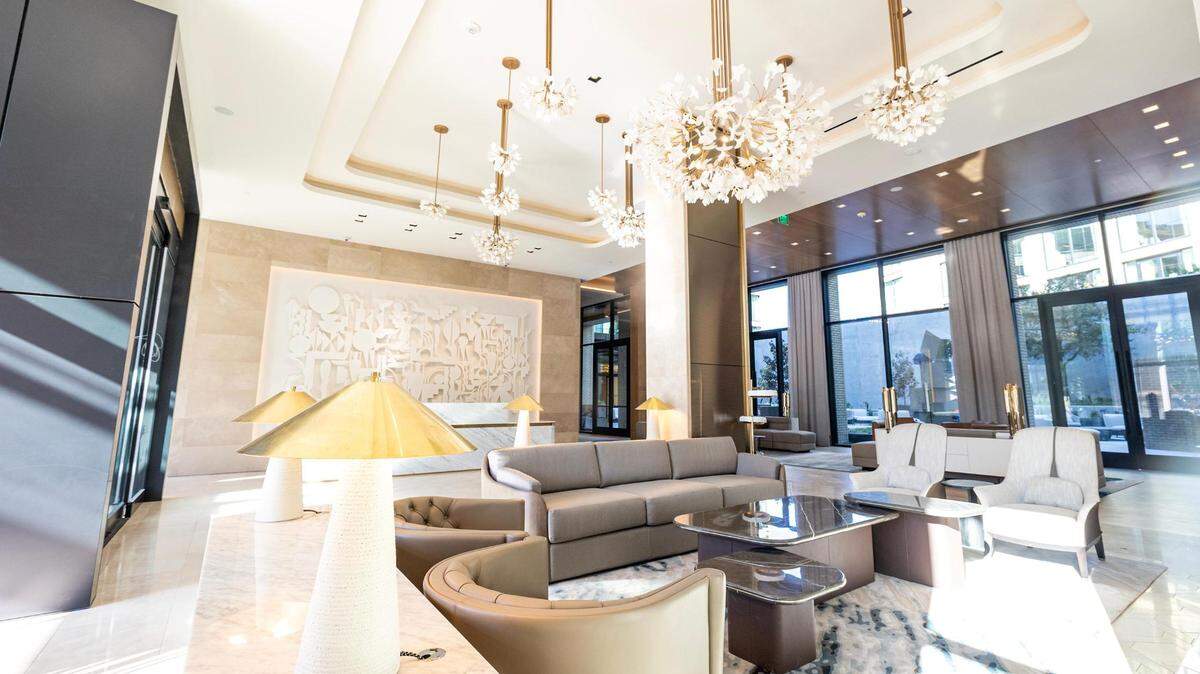 The lobby of The Crescent Hotel in Fort Worth on Thursday, Nov. 2, 2023.