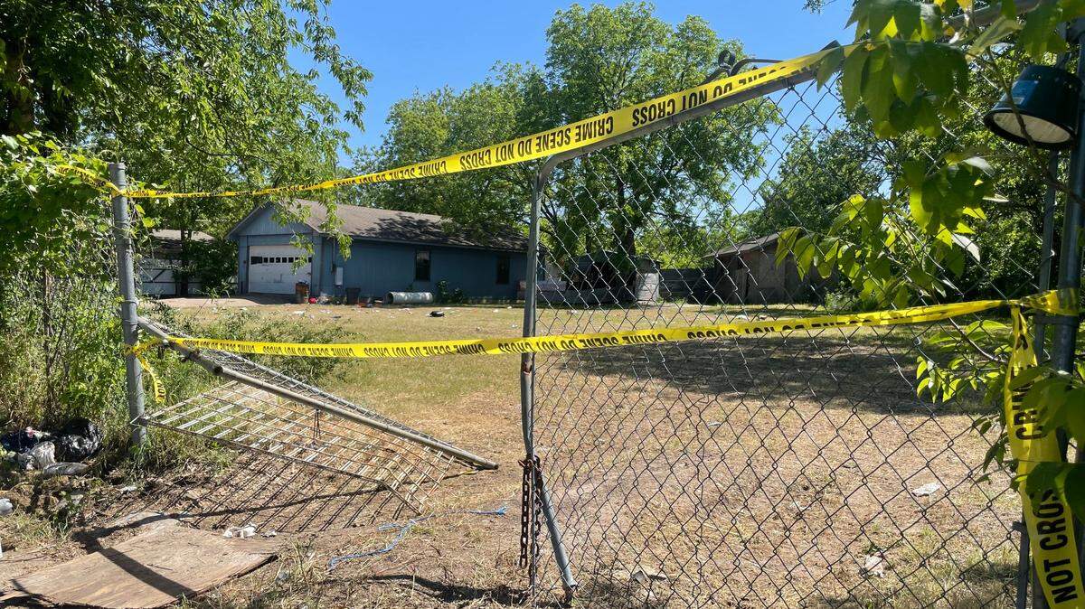 A party at this nearly empty lot in north Fort Worth ended early Sunday morning when an argument escalated to gunfire, according to police. Residents in the area and social media posts suggested the event was a prom after-party.