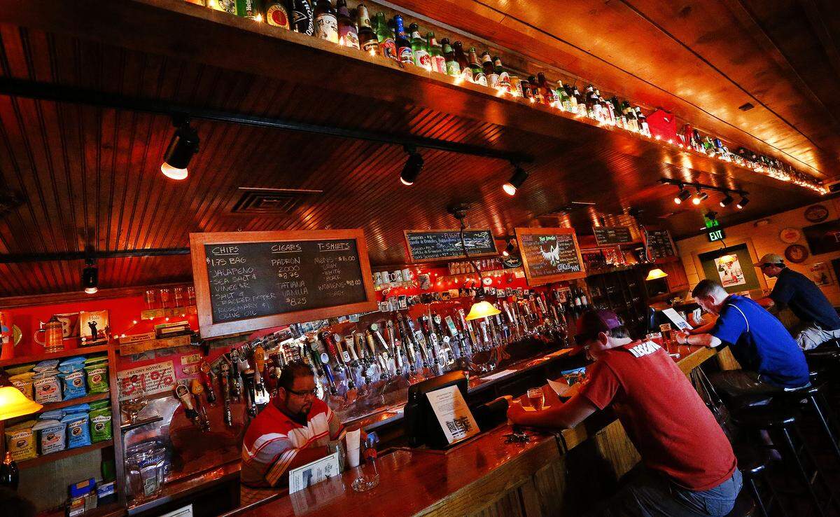 The bar at Fort Worth west side establishment The Ginger Man Tuesday August 19, 2014 in Fort Worth, Texas.