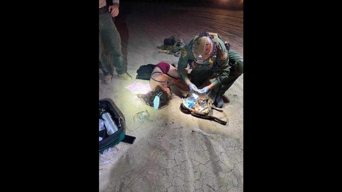 A mom from Honduras was separated from her 2-year-old daughter during a bee attack along the Texas border with Mexico, and the child was found, officials said. Photo from U.S. Customs and Border Protection.