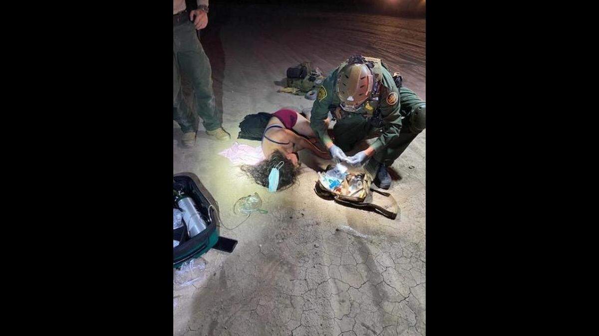 A mom from Honduras was separated from her 2-year-old daughter during a bee attack along the Texas border with Mexico, and the child was found, officials said. Photo from U.S. Customs and Border Protection.
