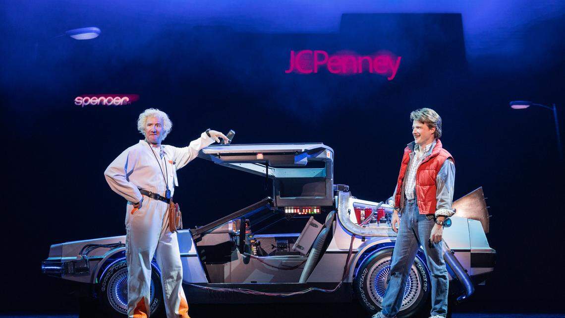 Marty and Doc rock Bass Hall in ‘Back to the Future: The Musical’