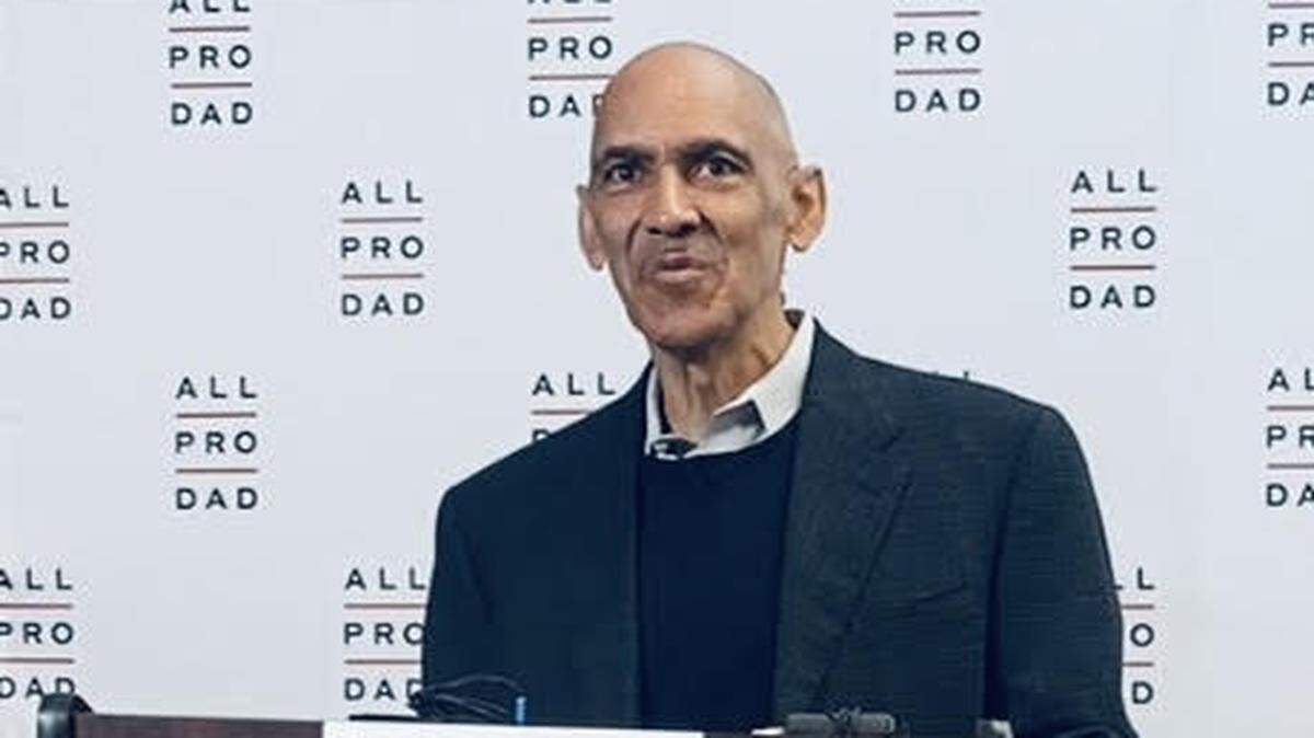 Pro Football Hall of Famer and NBC NFL analyst Tony Dungy was at South Hills Elementary School in Fort Worth on Thursday to promote his foundation, “All Pro Dad.”