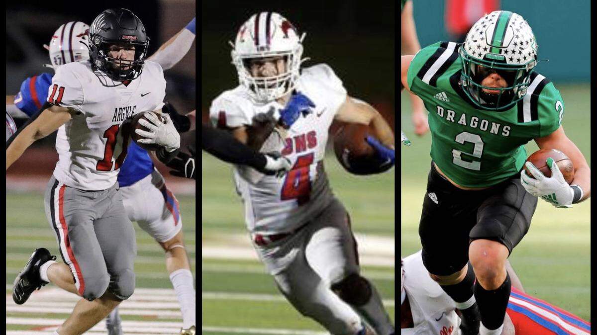 Argyle’s RJ Bunnell, Grapevine’s Parker Polk and Southlake Carroll’s Owen Allen are all in action this week during the regional semifinals.