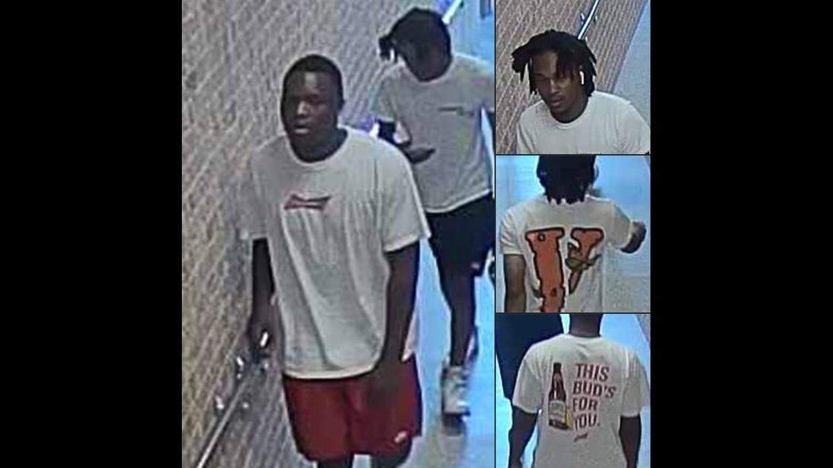 Police are asking for the public’s help identifying these two men, who they said may be connected to a shooting outside Crowley 9th Grade Campus on Aug. 29.