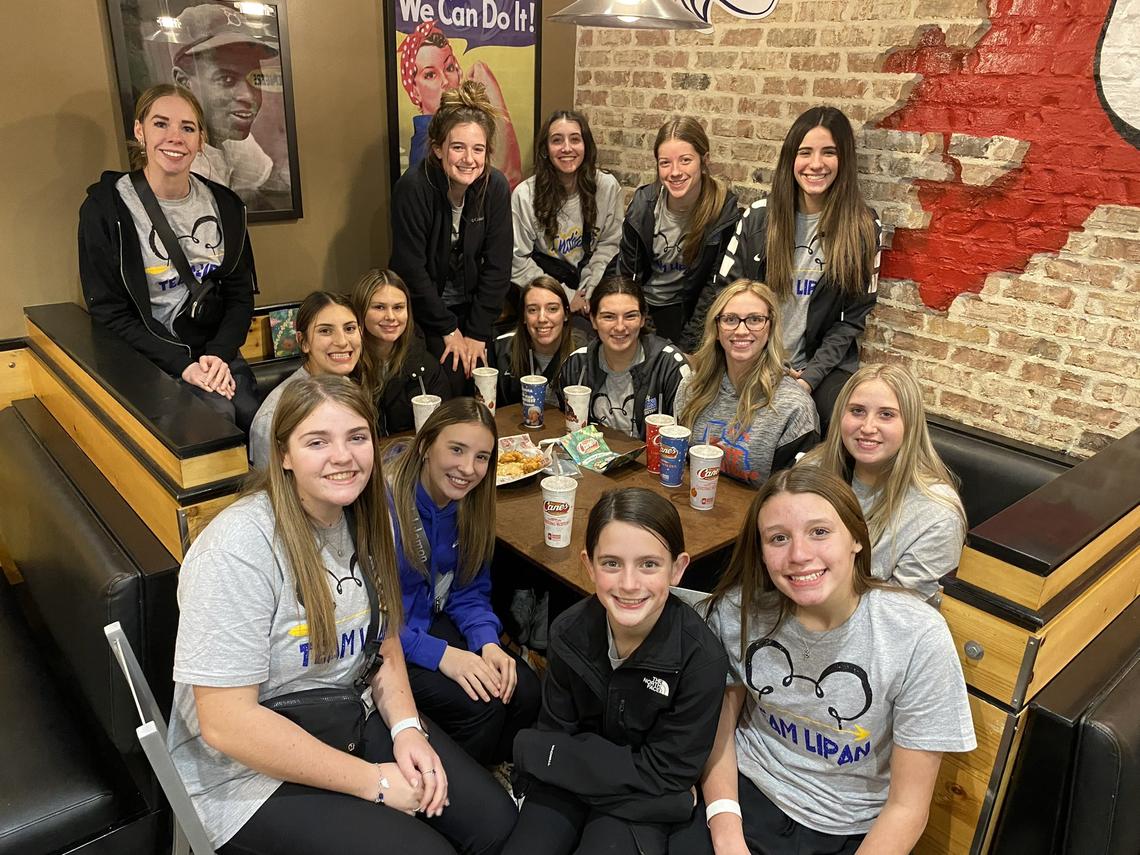 The Lipan Lady Indians in Mobile, Alabama, during one of their few stops on the road to Florida.