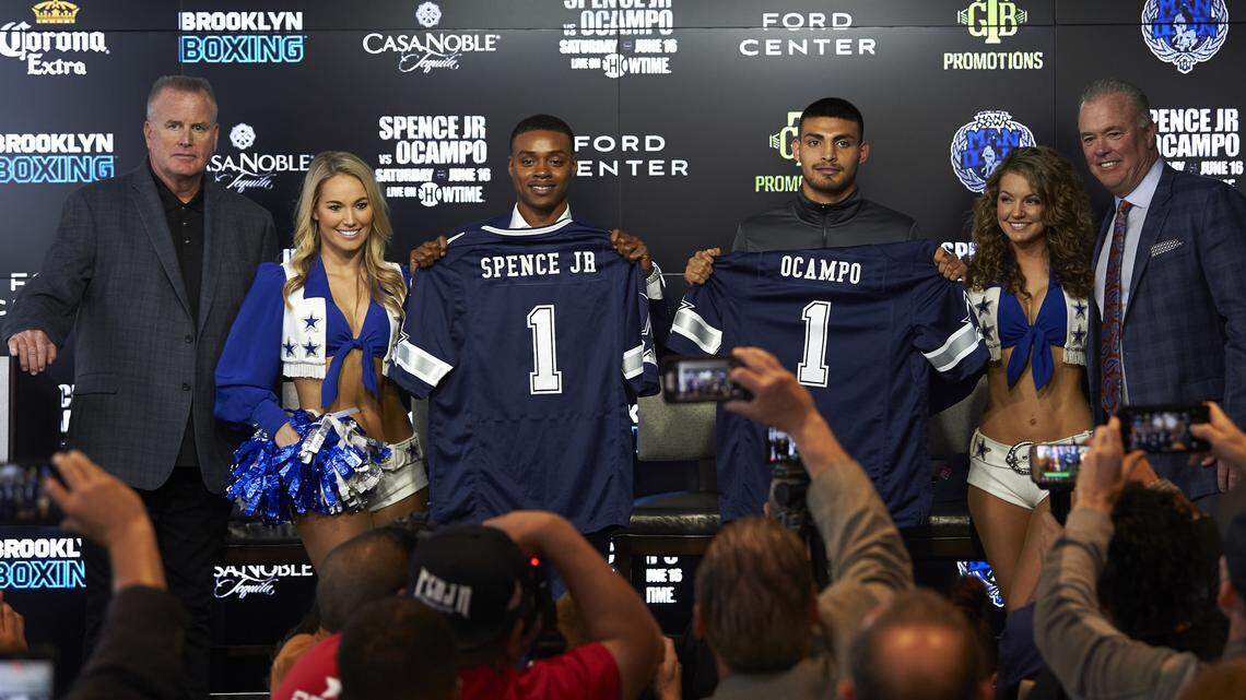 Errol Spence Jr. will take on Carlos Ocampo in a welterweight title fight on June 16 at The Ford Center at The Star in Frisco.