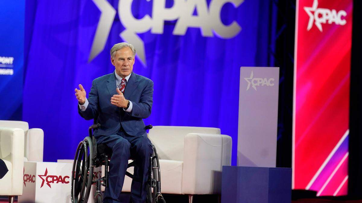 Texas Gov. Greg Abbott speaks at the Conservative Political Action Conference (CPAC) in Dallas, Thursday, Aug. 4, 2022. (AP Photo/LM Otero)