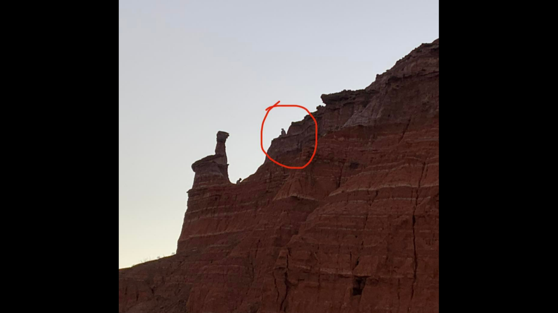 The hiker was stranded on the Capitol Peak formation, officials said.