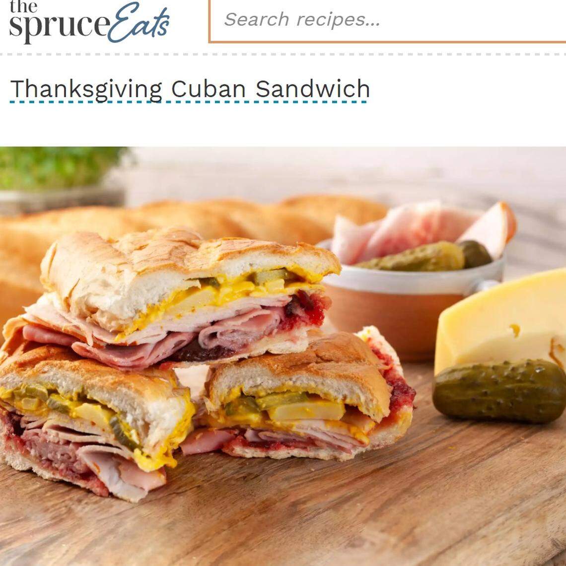 Thanksgiving Cuban Sandwich