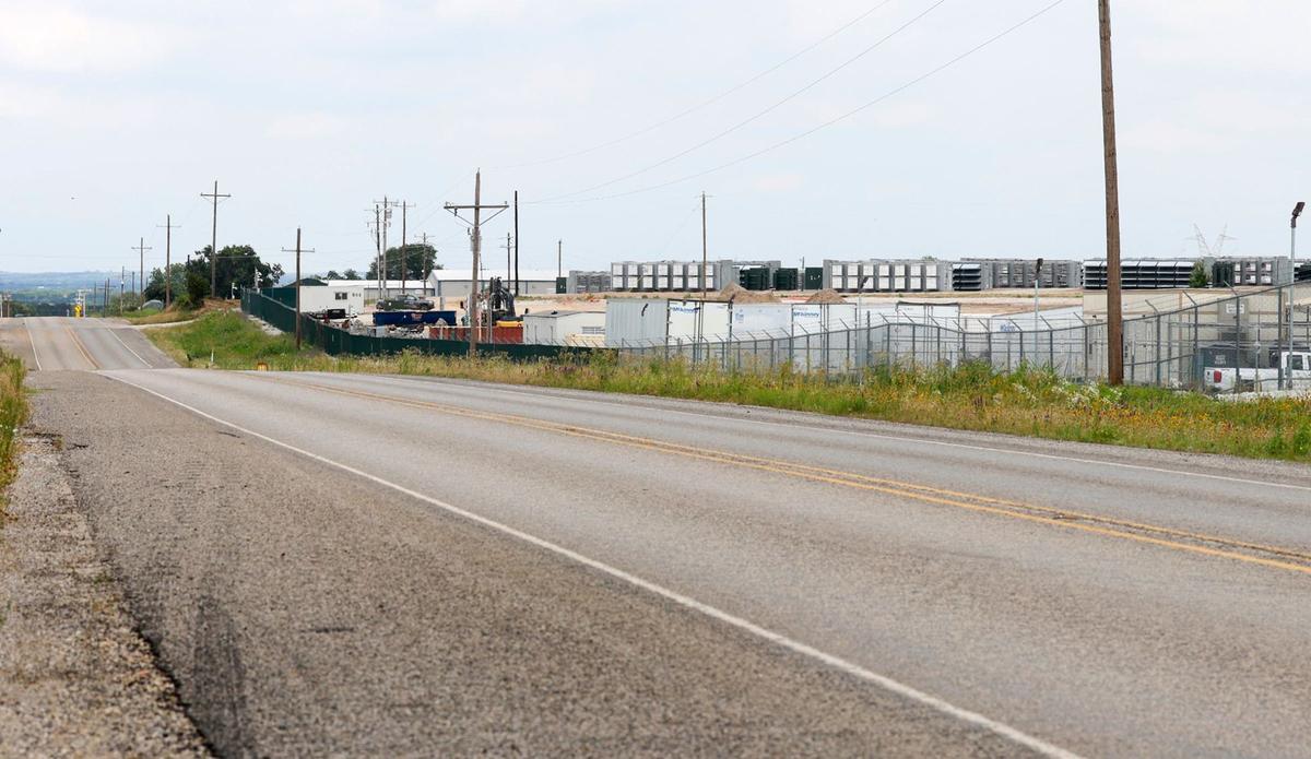 Marathon Digital operates a bitcoin mining operation and data center in a rural part of Hood County, as seen on Wednesday, May 29, 2024.