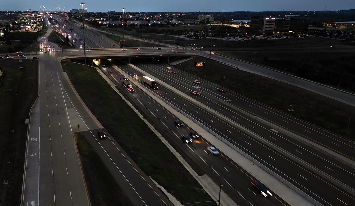 Traffic flows on Interstate 35W on July 2. Road fatalities in Tarrant County have been on the rise in the past decade.