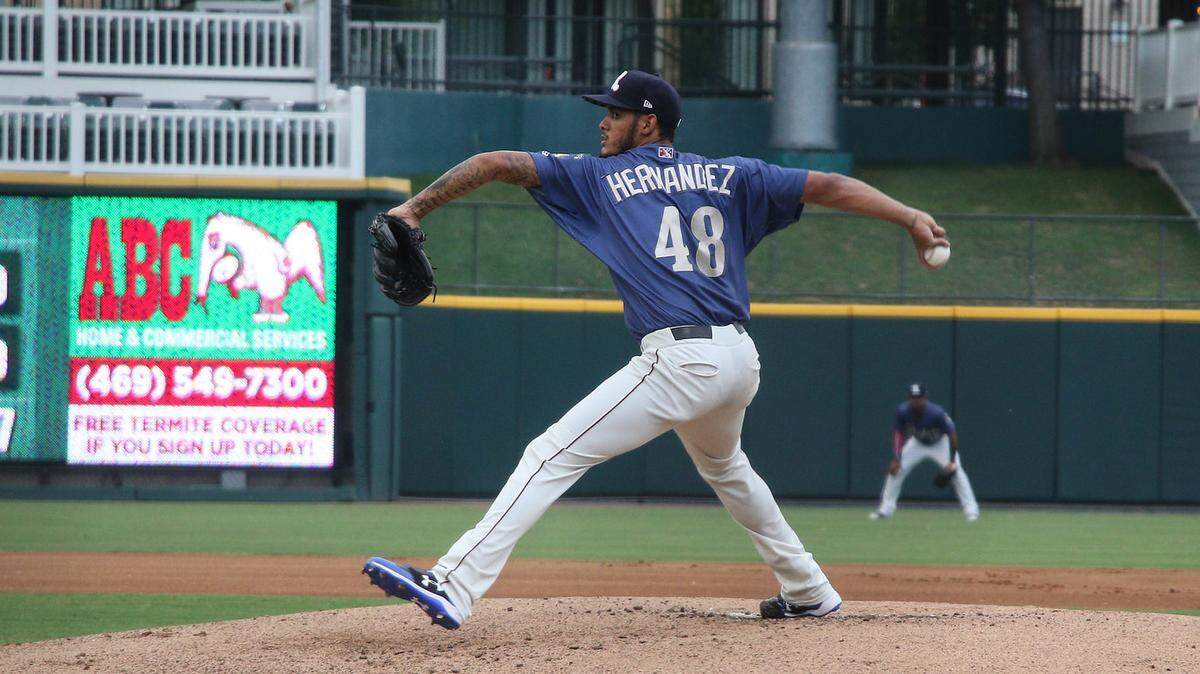 Jonathan Hernandez dominated the Carolina League at High A Down East but suddenly was mediocre at Double A Frisco before making a mental adjustment.