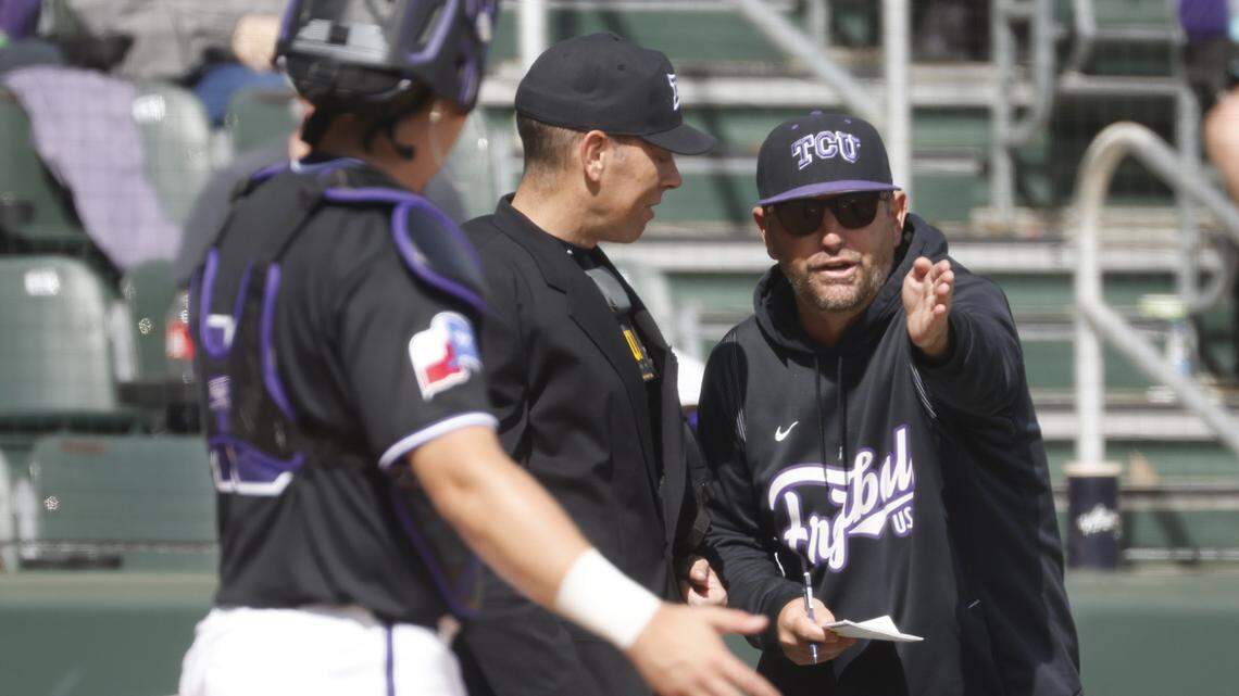 TCU baseball coach explains the ejection that led to his stroll & ‘viral moment’