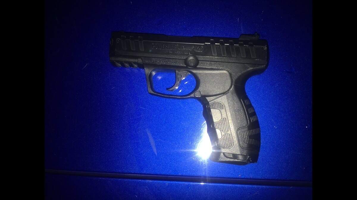 The BB gun shown in a Snapchat video threatening Uplift Summit Academy in Arlington.