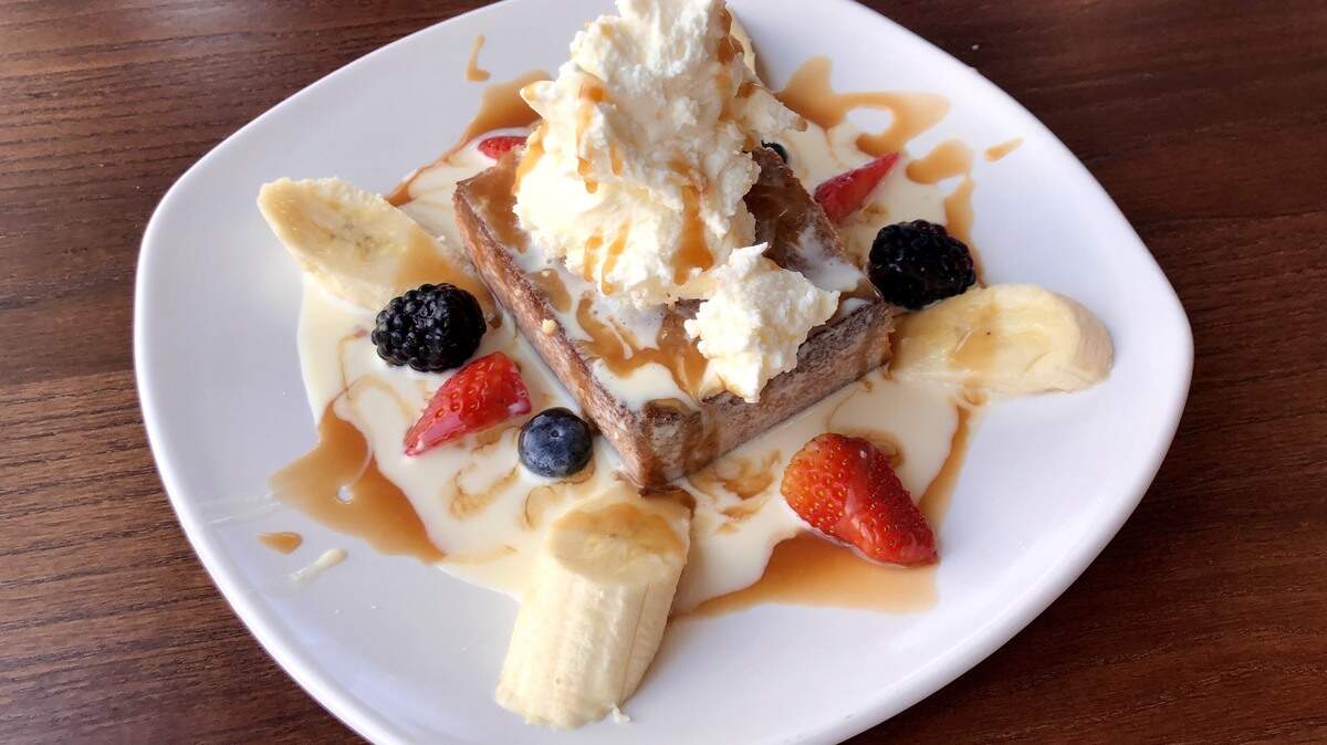 Tres leches cake at Cork & Pig Tavern.