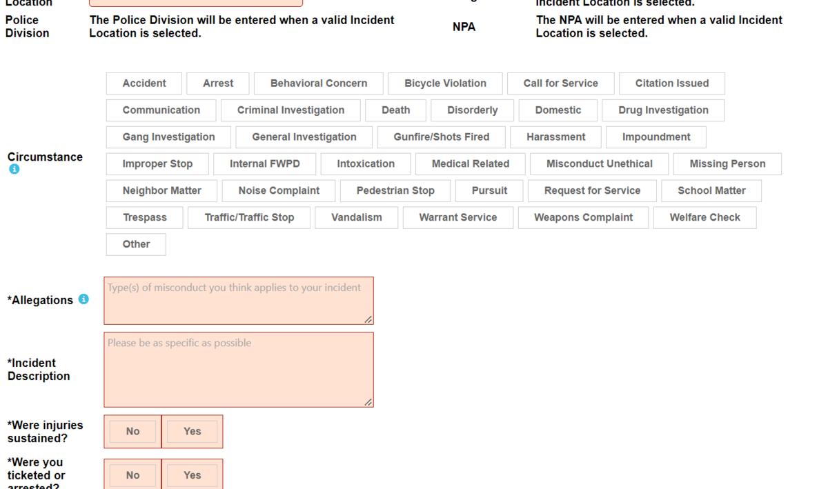 These are some of the questions asked in the new online portal.
