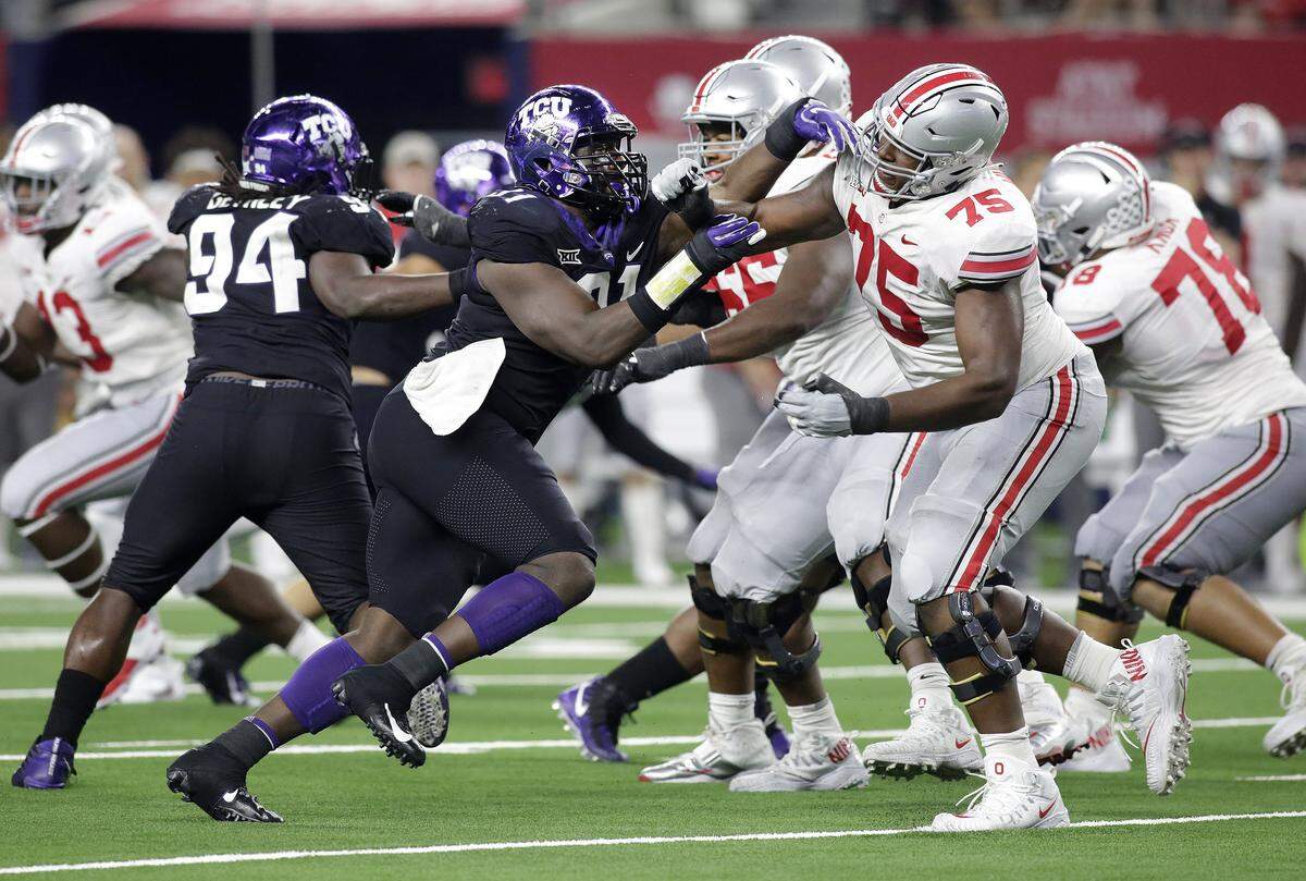 TCU hasn’t played a ranked nonconference opponent at home since 2006. The Horned Frogs met No. 4 Ohio State in 2018 at AT&T Stadium.