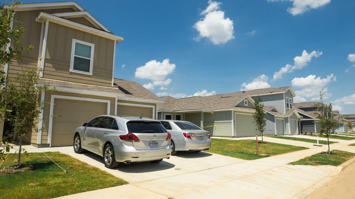 Recently built houses by Lennar on Thursday, June 27, 2024, in Fort Worth. Houses are available under $300k.