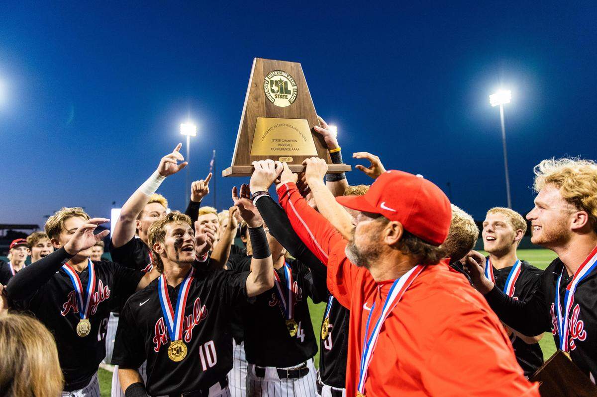Argyle defeated Sweeny 6-3 to win the 4A state title for the second straight season, Thursday June 6, 2019.