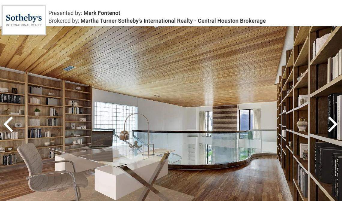 Upstairs, office area