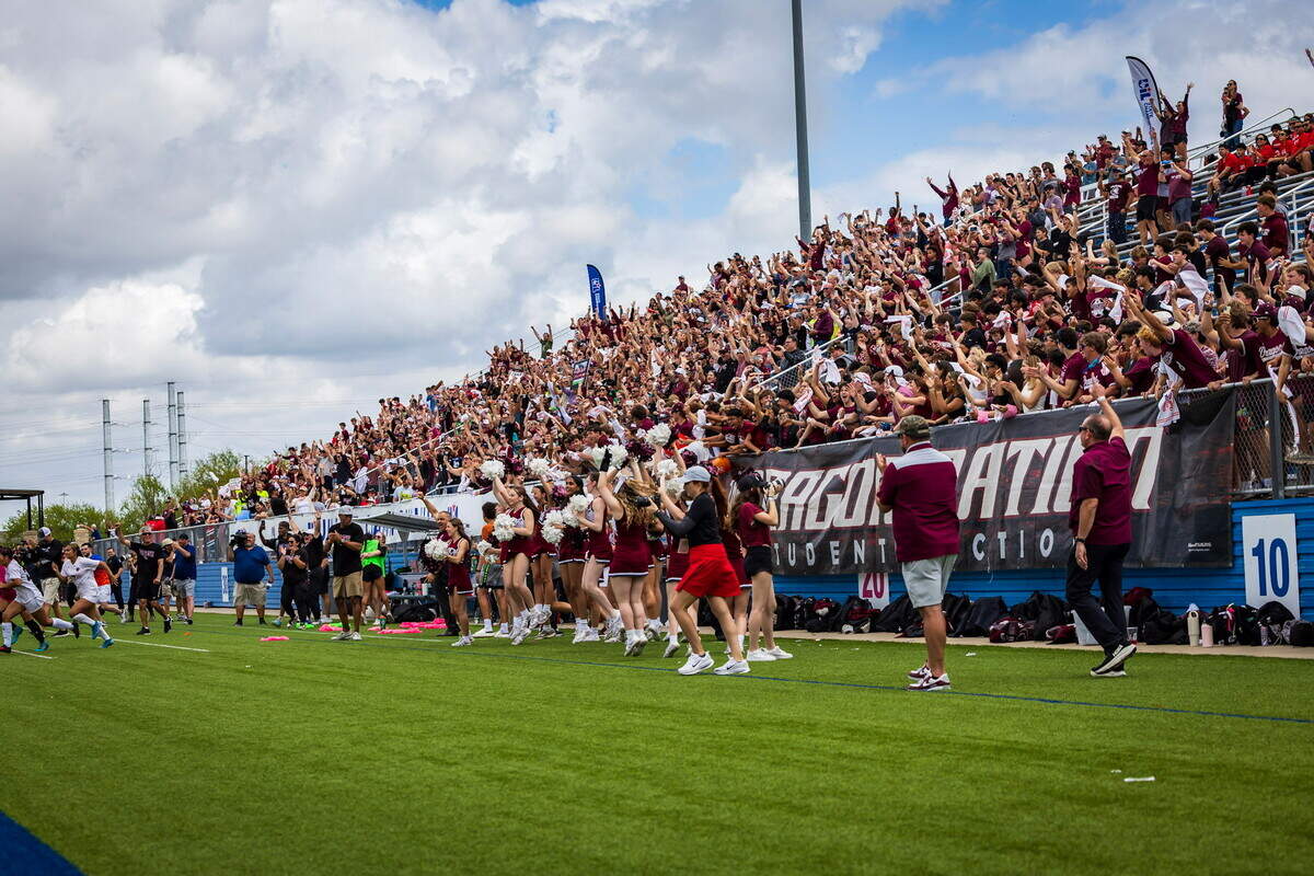 Round Rock fans pack the stands for the Class 6A Division I state championship Saturday at Birkelbach Field in Georgetown.