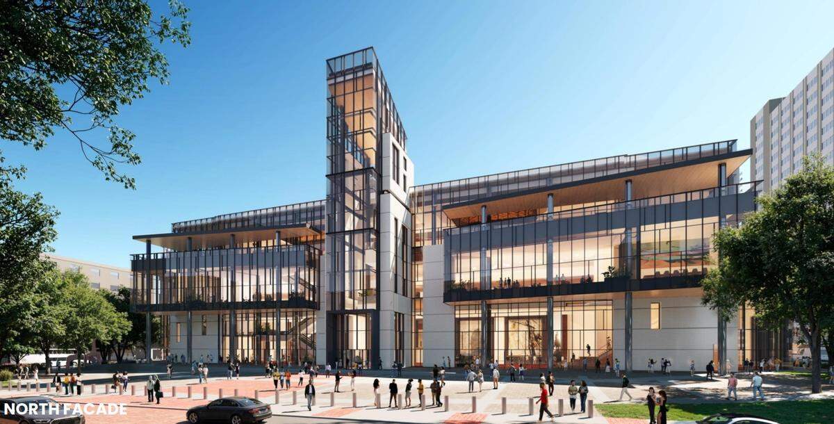 The Fort Worth Convention Center renovations will include a new north-facing facade and plaza.