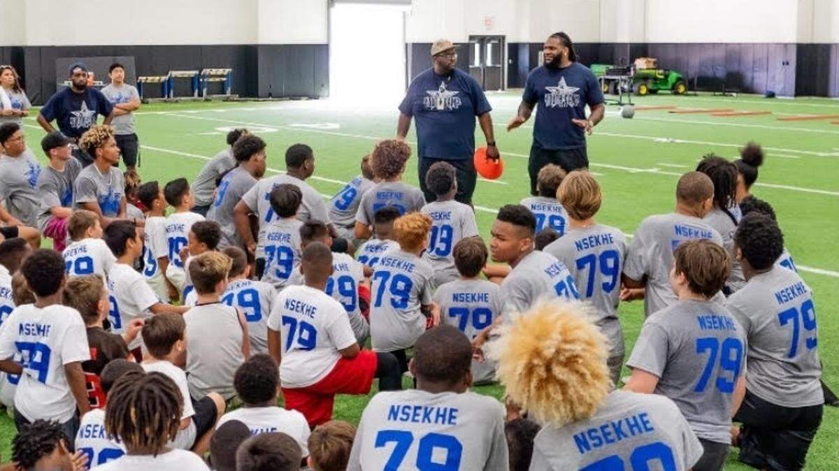 North Texas native and former Dallas Cowboys tackle Ty Nsekhe along with other football professionals will be conducting a free youth football camp in Arlington on June 25.