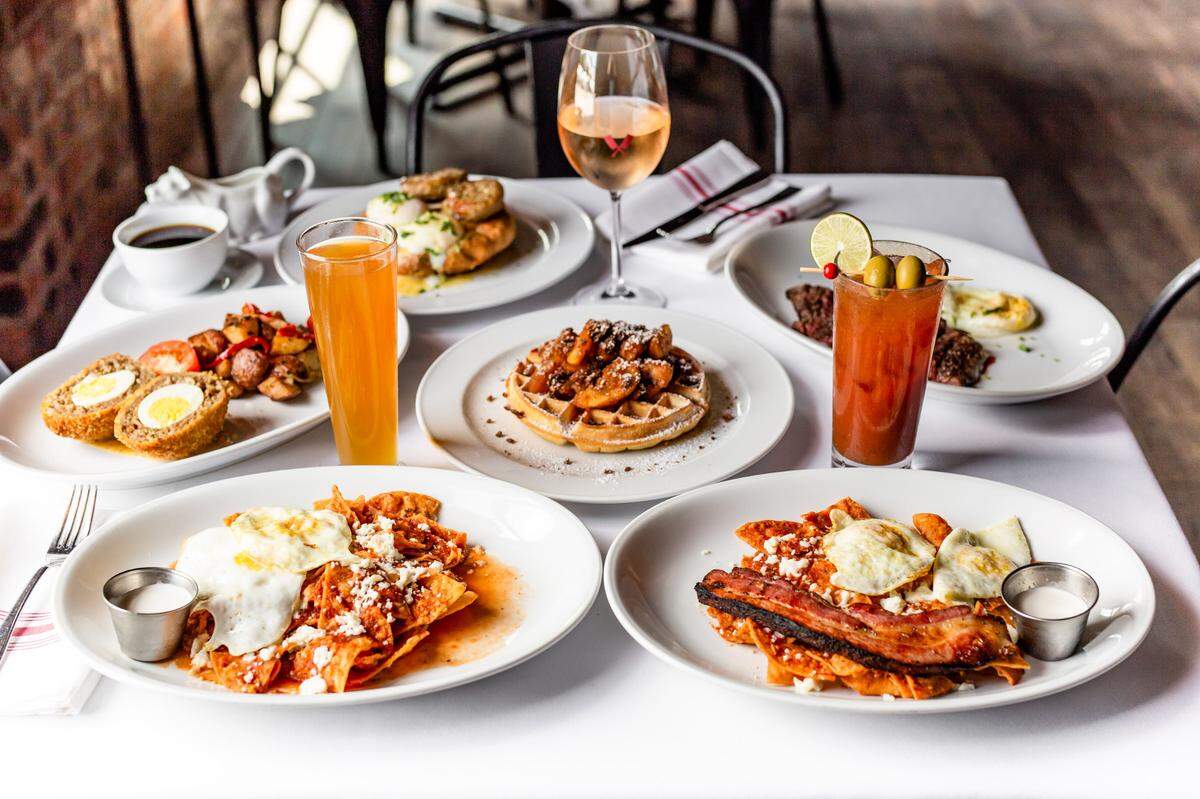 A variety of dishes from B&B Butchers & Restaurant’s brunch menu.