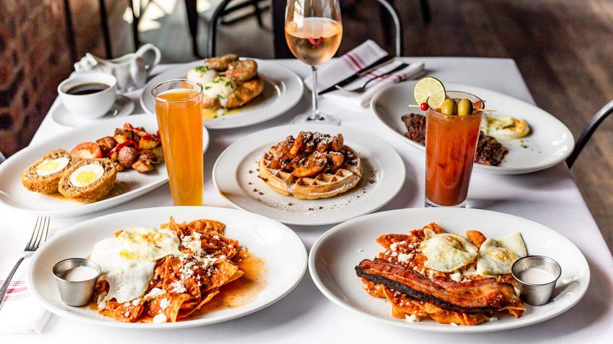 A variety of dishes from B&B Butchers & Restaurant’s brunch menu.