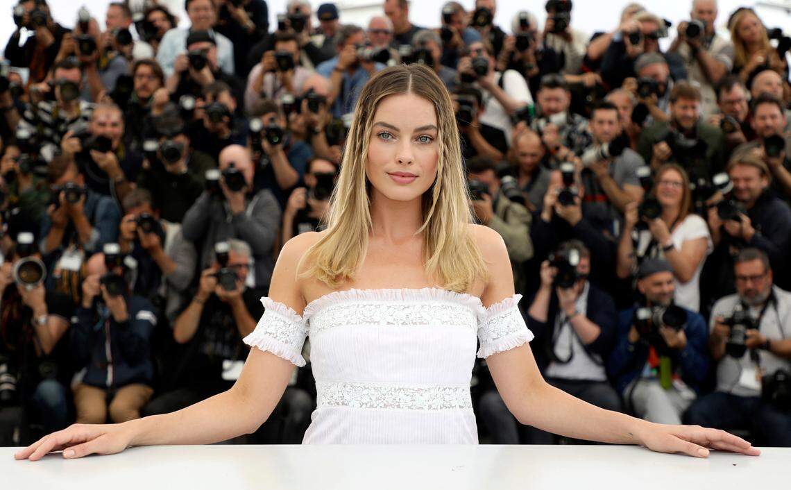 FILE - In this May 22, 2019 file photo, Margot Robbie poses for photographers at the photo call for the film “Once Upon a Time in Hollywood” at the 72nd international film festival, Cannes, southern France. (Photo by Vianney Le Caer/Invision/AP, File)