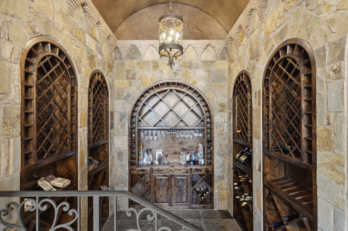 The home includes a wine cellar. (Provided by Briggs Freeman Sotheby’s International Realty)